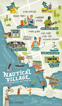 nautical village postcard